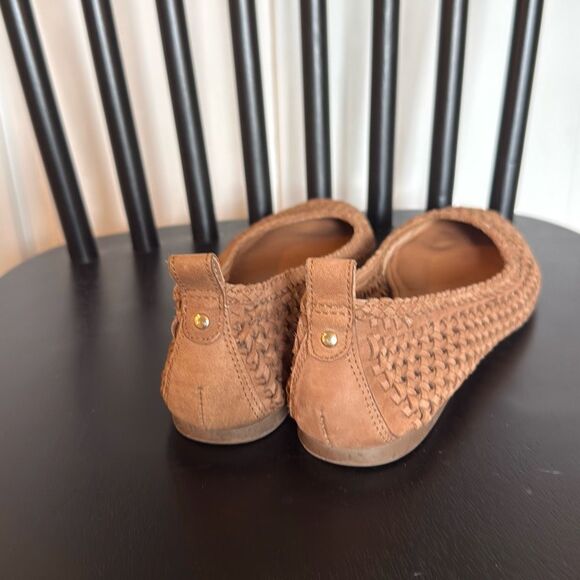 Joie leather woven flats ballet brown size 6.5 - Picture 5 of 9